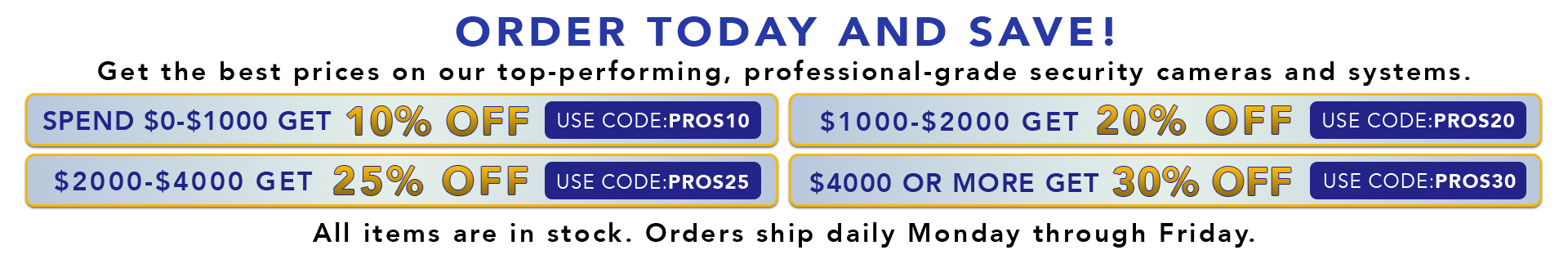 Order Today And Save!