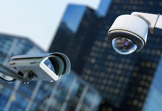 two types of security cameras